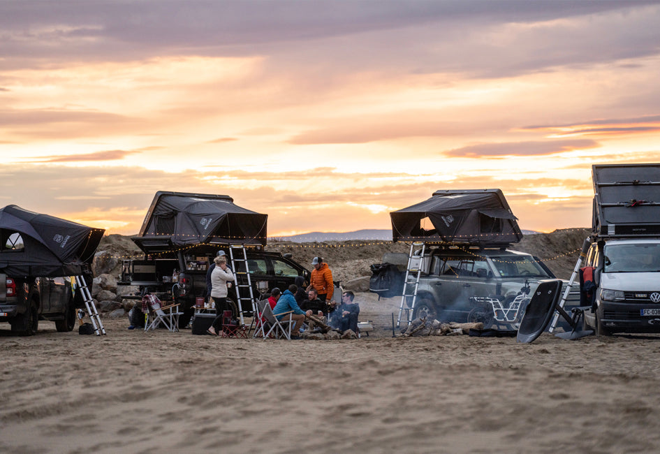 Road trip en tente de toit