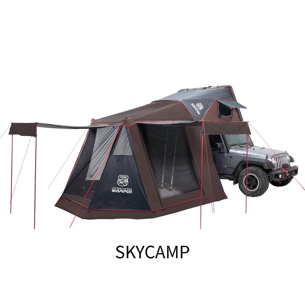 iKamper Tente annexe (2017-2021) avec piquets, sardines, cordelettes et housse de rangement + Skycamp