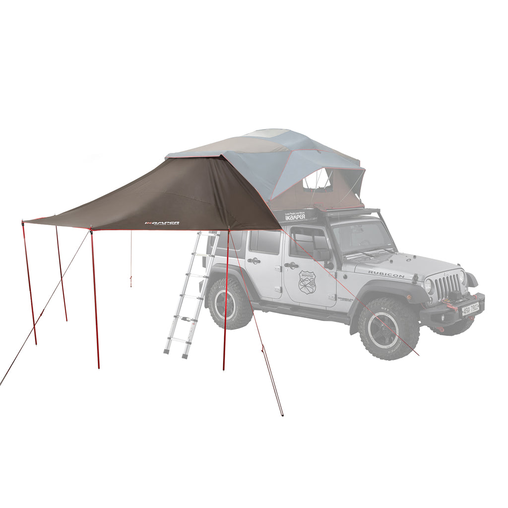 iKamper Auvent (2017-2021) pour Skycamp et X-Cover avec piquets, sardines+pochette, cordelettes, housse de rangement